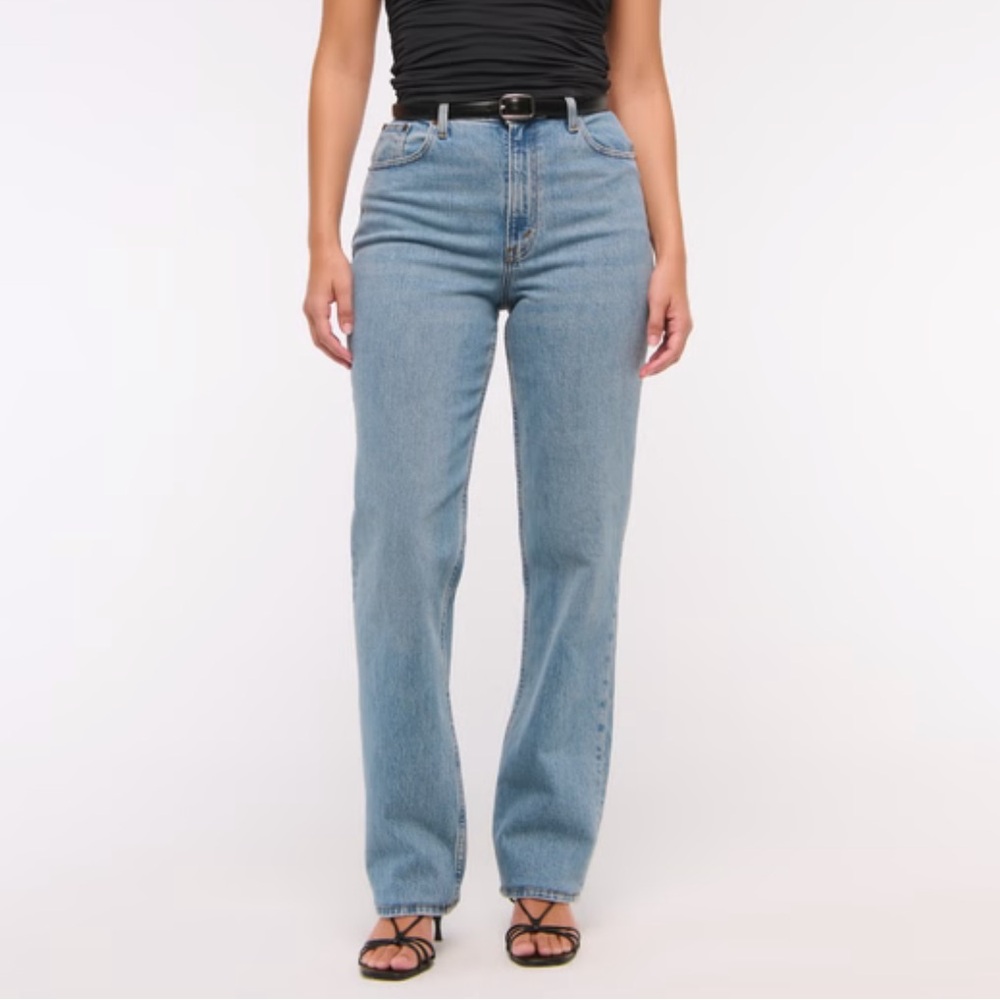 High Rise Straight Leg Jeans